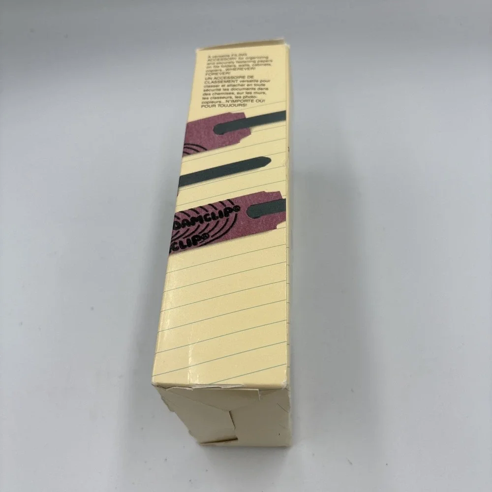 SJPPSF100 Foam clip Self Adhesive Fasteners Steel Paper Files82 Ea Open Box